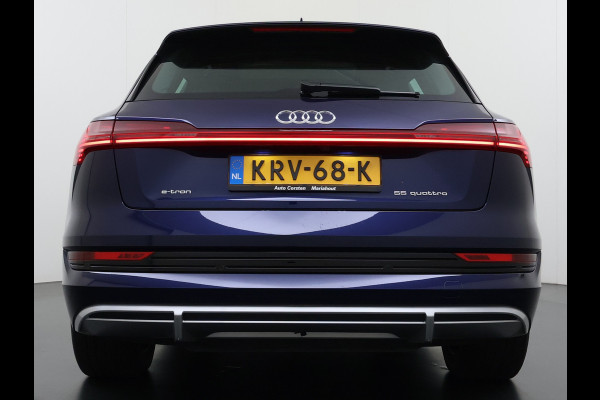 Audi e-tron 55 Quattro S-Line Edition 95kWh SOH 90% Panoramadak Bang&Olufsen Adap.Cruise 360°Camera 4-Zone Ecc Stoel+Achterbankverwarming An Elek.Achterklep 20"Lmv Sportstoelen Dynamische knipperlichten Stoelverwarming