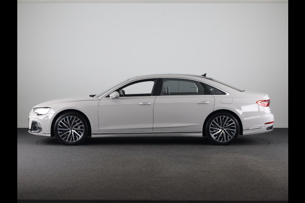 Audi A8 60 TFSI e quattro Lang 462 pk Tiptronic | Verlengde garantie | Navigatie | Panoramadak | Parkeersensoren (Park assist) | Rondomzicht camera | Stoelverwarming/ventilatie/massage v/a | B&O Soundsystem |