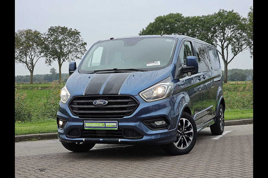 Ford Transit Custom 310 2.0 TDCI L2H1 Sport DC Cruise contol, Airco, Pdc, Carplay, Navi, Camera, Stoelverwarming, Trekhaak, Velgen, 170Pk