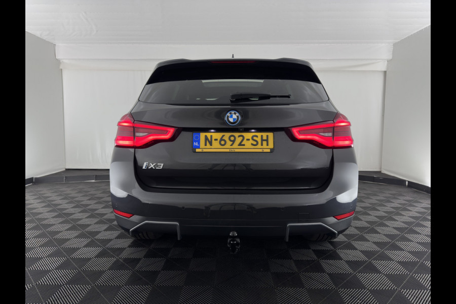 BMW iX3 High Executive 80 kWh [3-Fase-11kW] {SoH-100%} (INCL-BTW) Aut. *PANO | LEATHER | HARMAN/KARDON | ADAPTIVE-CRUISE | FULL-LED | BLINDSPOT | MEMORY-PACK | DIGI-COCKPIT | HEATED-SPORTSEATS | KEYLESS | CAMERA | DAB+ | TOWBAR | HEAD-UP | 20''AL