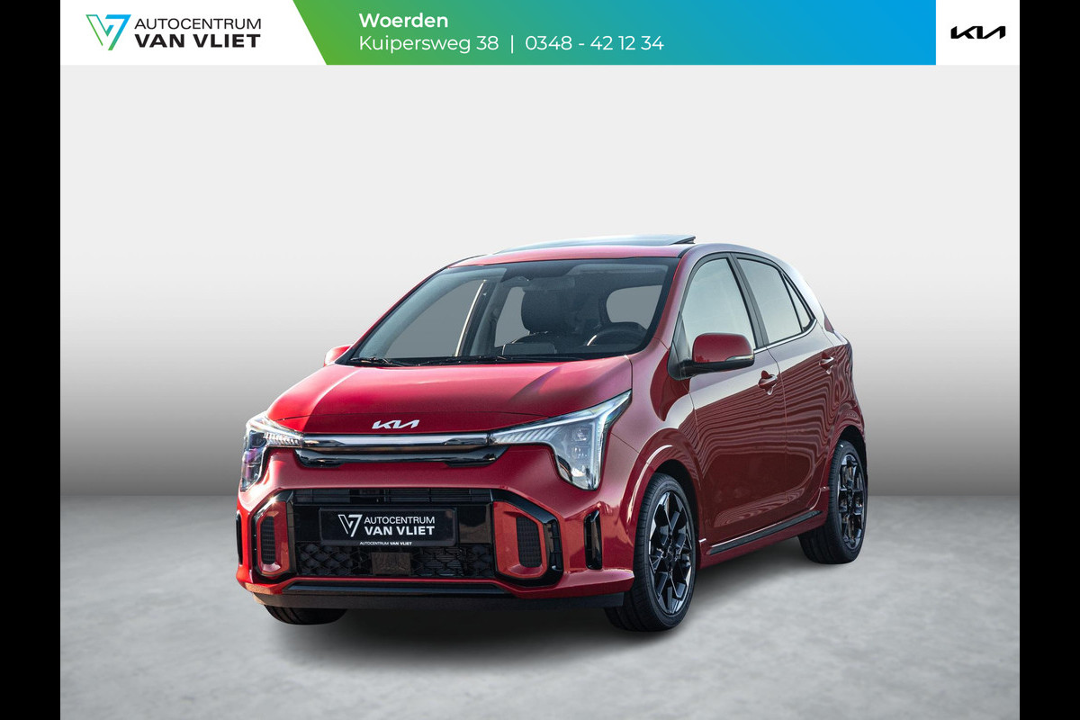 Kia Picanto 1.0 GDi GT-Line | Schuif/kanteldak | Stoel & Stuur verwarming | Camera | Carplay | Direct leverbaar |