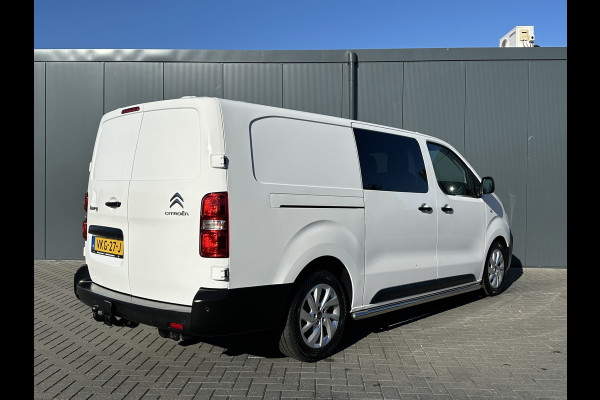 Citroën Jumpy 2.0 BlueHDI 180 PK / AUTOMAAT / L3H1 / DUBBEL CABINE / 2x SCHUIFDEUR / TREKHAAK / CAMERA / BLIND SPOT / ECC / CRUISE / 6 PERSOON
