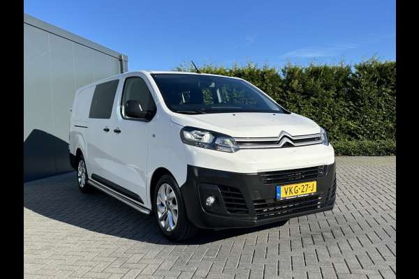 Citroën Jumpy 2.0 BlueHDI 180 PK / AUTOMAAT / L3H1 / DUBBEL CABINE / 2x SCHUIFDEUR / TREKHAAK / CAMERA / BLIND SPOT / ECC / CRUISE / 6 PERSOON