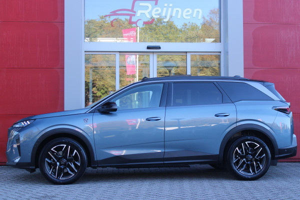 Peugeot 5008 1.2 Hybrid 145PK AUTOMAAT GT 7p | PANORAMISCH SCHUIFDAK PACK | 360° VISION & DRIVE ASSIST PLUS PACK: (360° CAMERA, BUITENSPIEGELS MET KANTELFUNCTIE, DRIVE ASSIST 2.0, DRAADLOZE TELEFOONLADER, ANTIDIEFSTALALARM) | BEKLEDING ALCANTARA/KUNSTLEDER | SEAT PACK COMFORT: (AGR BESTUUDERSSTOEL EN PASSAGIERSSTOEL ELEKTRISCH VERSTELBAAR MET MASSAGE FUNCTIE, BESTUUDERSSTOEL MET GEHEUGENFUNCTIE, BUITENSTE ZITPLAATSEN ACHTERBANK VERWARMBAAR) | GLANZEND ZWARTE DAKRAILS | BLUE INGARO  | 19" LICHTMETALEN VELGEN "BREDA" | DRAADLOZE TELEFOONLADER | APPLE CARPLAY/ANDROID AUTO DRAADLOOS |