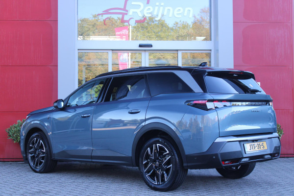 Peugeot 5008 1.2 Hybrid 145PK AUTOMAAT GT 7p | PANORAMISCH SCHUIFDAK PACK | 360° VISION & DRIVE ASSIST PLUS PACK: (360° CAMERA, BUITENSPIEGELS MET KANTELFUNCTIE, DRIVE ASSIST 2.0, DRAADLOZE TELEFOONLADER, ANTIDIEFSTALALARM) | BEKLEDING ALCANTARA/KUNSTLEDER | SEAT PACK COMFORT: (AGR BESTUUDERSSTOEL EN PASSAGIERSSTOEL ELEKTRISCH VERSTELBAAR MET MASSAGE FUNCTIE, BESTUUDERSSTOEL MET GEHEUGENFUNCTIE, BUITENSTE ZITPLAATSEN ACHTERBANK VERWARMBAAR) | GLANZEND ZWARTE DAKRAILS | BLUE INGARO  | 19" LICHTMETALEN VELGEN "BREDA" | DRAADLOZE TELEFOONLADER | APPLE CARPLAY/ANDROID AUTO DRAADLOOS |