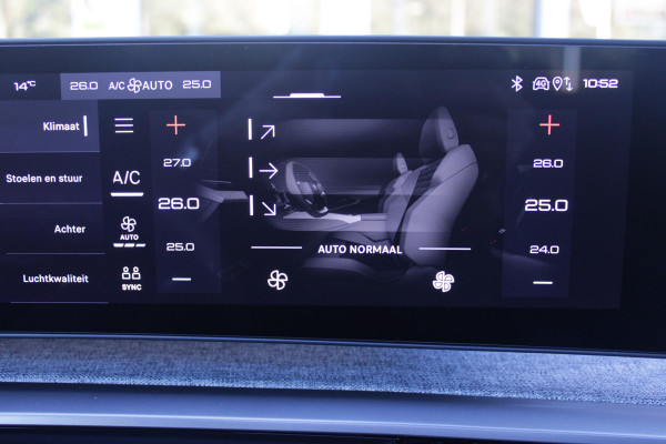 Peugeot 5008 1.2 Hybrid 145PK AUTOMAAT GT 7p | PANORAMISCH SCHUIFDAK PACK | 360° VISION & DRIVE ASSIST PLUS PACK: (360° CAMERA, BUITENSPIEGELS MET KANTELFUNCTIE, DRIVE ASSIST 2.0, DRAADLOZE TELEFOONLADER, ANTIDIEFSTALALARM) | BEKLEDING ALCANTARA/KUNSTLEDER | SEAT PACK COMFORT: (AGR BESTUUDERSSTOEL EN PASSAGIERSSTOEL ELEKTRISCH VERSTELBAAR MET MASSAGE FUNCTIE, BESTUUDERSSTOEL MET GEHEUGENFUNCTIE, BUITENSTE ZITPLAATSEN ACHTERBANK VERWARMBAAR) | GLANZEND ZWARTE DAKRAILS | BLUE INGARO  | 19" LICHTMETALEN VELGEN "BREDA" | DRAADLOZE TELEFOONLADER | APPLE CARPLAY/ANDROID AUTO DRAADLOOS |