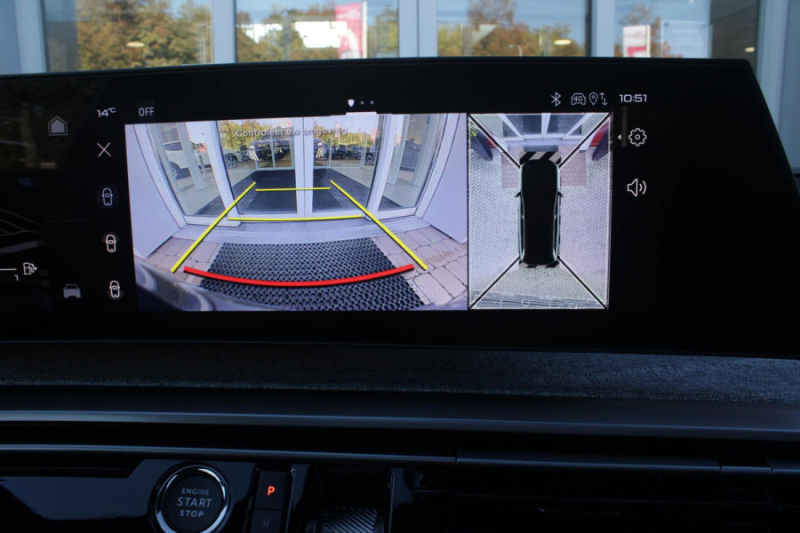 Peugeot 5008 1.2 Hybrid 145PK AUTOMAAT GT 7p | PANORAMISCH SCHUIFDAK PACK | 360° VISION & DRIVE ASSIST PLUS PACK: (360° CAMERA, BUITENSPIEGELS MET KANTELFUNCTIE, DRIVE ASSIST 2.0, DRAADLOZE TELEFOONLADER, ANTIDIEFSTALALARM) | BEKLEDING ALCANTARA/KUNSTLEDER | SEAT PACK COMFORT: (AGR BESTUUDERSSTOEL EN PASSAGIERSSTOEL ELEKTRISCH VERSTELBAAR MET MASSAGE FUNCTIE, BESTUUDERSSTOEL MET GEHEUGENFUNCTIE, BUITENSTE ZITPLAATSEN ACHTERBANK VERWARMBAAR) | GLANZEND ZWARTE DAKRAILS | BLUE INGARO  | 19" LICHTMETALEN VELGEN "BREDA" | DRAADLOZE TELEFOONLADER | APPLE CARPLAY/ANDROID AUTO DRAADLOOS |