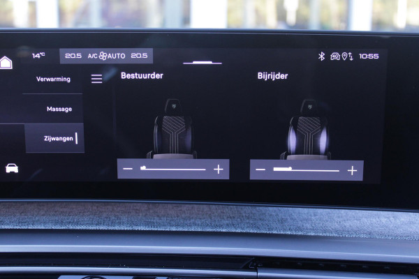 Peugeot 5008 1.2 Hybrid 145PK AUTOMAAT GT 7p | PANORAMISCH SCHUIFDAK PACK | 360° VISION & DRIVE ASSIST PLUS PACK: (360° CAMERA, BUITENSPIEGELS MET KANTELFUNCTIE, DRIVE ASSIST 2.0, DRAADLOZE TELEFOONLADER, ANTIDIEFSTALALARM) | BEKLEDING ALCANTARA/KUNSTLEDER | SEAT PACK COMFORT: (AGR BESTUUDERSSTOEL EN PASSAGIERSSTOEL ELEKTRISCH VERSTELBAAR MET MASSAGE FUNCTIE, BESTUUDERSSTOEL MET GEHEUGENFUNCTIE, BUITENSTE ZITPLAATSEN ACHTERBANK VERWARMBAAR) | GLANZEND ZWARTE DAKRAILS | BLUE INGARO  | 19" LICHTMETALEN VELGEN "BREDA" | DRAADLOZE TELEFOONLADER | APPLE CARPLAY/ANDROID AUTO DRAADLOOS |