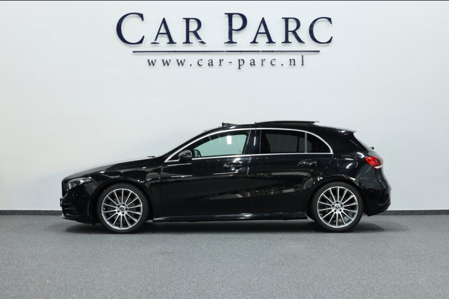 Mercedes-Benz A-Klasse 220 AMG MULTIBEAM/VIRTUAL/SFEER/PANO/LEER+S.VERWARMING+MEMORY/19" LMV/CAM/ACC/ECC/12 MDN GARANTIE!