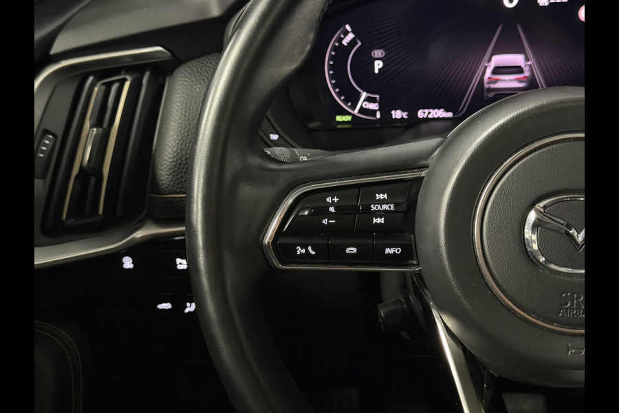 Mazda CX-60 2.5 e-SkyActiv PHEV Homura Trekhaak | Open dak | Adapt. cruise | Stoelventilatie | 360 camera | Bose | Stuur-/Stoelverwarming | Head-up | Carplay