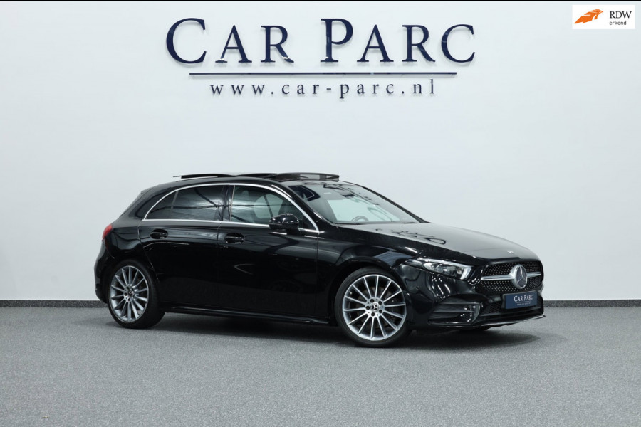 Mercedes-Benz A-Klasse 220 AMG MULTIBEAM/VIRTUAL/SFEER/PANO/LEER+S.VERWARMING+MEMORY/19" LMV/CAM/ACC/ECC/12 MDN GARANTIE!