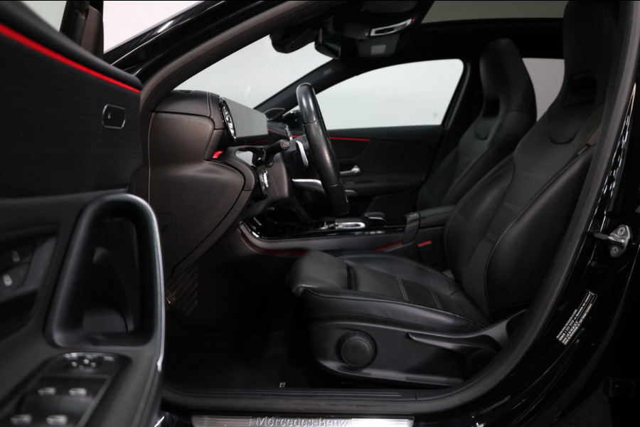 Mercedes-Benz A-Klasse 220 AMG MULTIBEAM/VIRTUAL/SFEER/PANO/LEER+S.VERWARMING+MEMORY/19" LMV/CAM/ACC/ECC/12 MDN GARANTIE!
