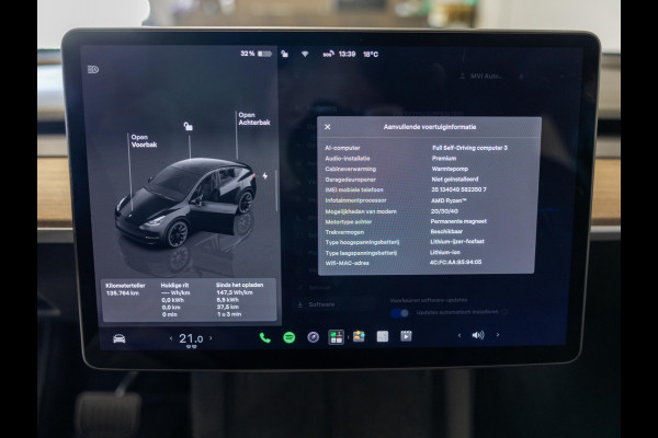 Tesla Model Y RWD 58 kWh SOH 93% / 299pk / Trekhaak /