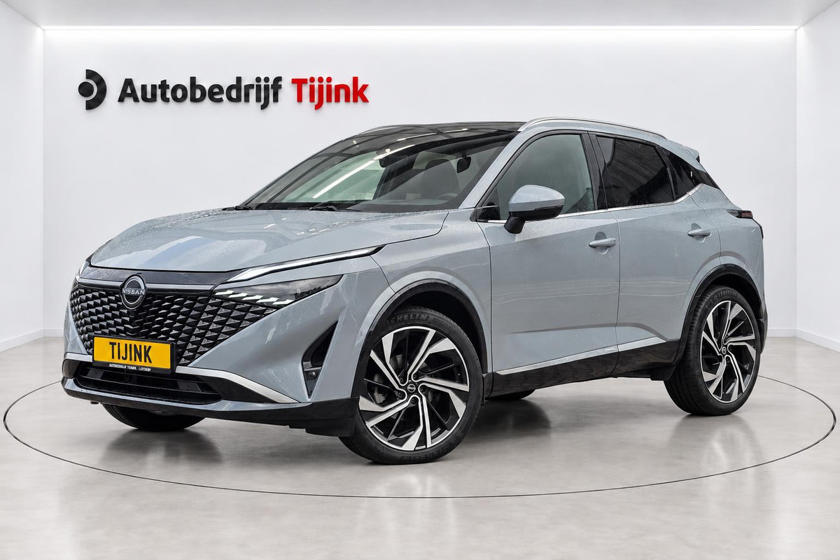 Nissan QASHQAI 1.3 MHEV Xtronic Tekna Plus | ProPilot Pack | Leder | Pano | Trekhaak | Stoelverwarming | 360 camera | Elek. achterklep | Elek. stoelen met massage | Vol |