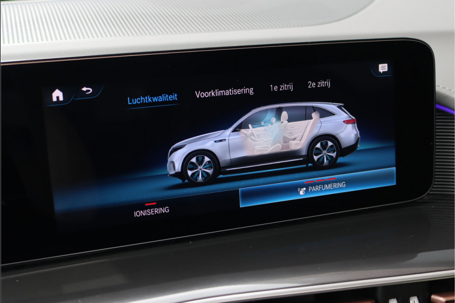 Mercedes-Benz EQC 400 4MATIC AMG Line 80 kWh | Distronic+ | Massage | Memory | Burmester | Trekhaak | Schuifdak | Stoelventilatie | Leder | Multibeam LED | Luchtkwaliteitspakket | HUD | Augmented Reality |