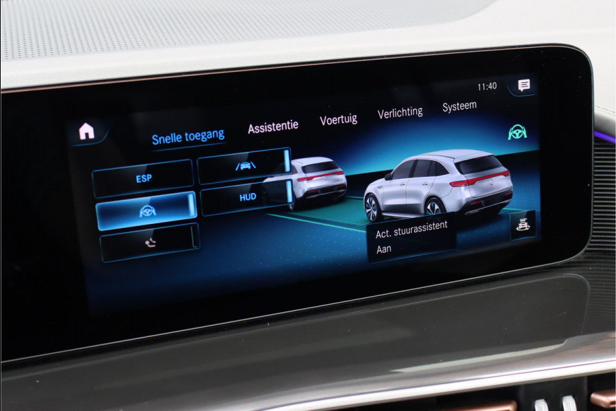 Mercedes-Benz EQC 400 4MATIC AMG Line 80 kWh | Distronic+ | Massage | Memory | Burmester | Trekhaak | Schuifdak | Stoelventilatie | Leder | Multibeam LED | Luchtkwaliteitspakket | HUD | Augmented Reality |