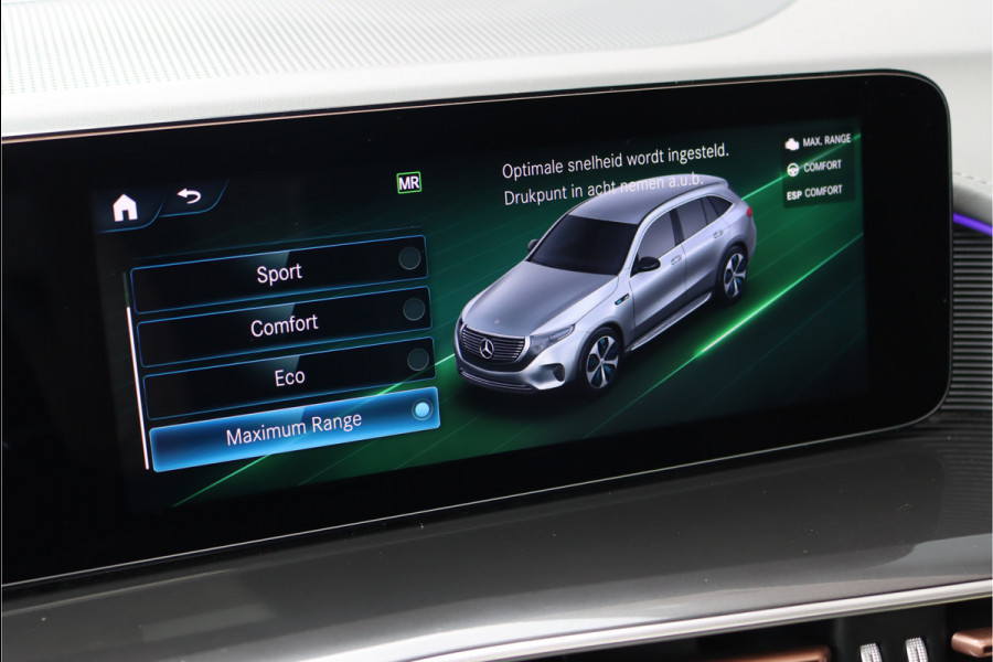 Mercedes-Benz EQC 400 4MATIC AMG Line 80 kWh | Distronic+ | Massage | Memory | Burmester | Trekhaak | Schuifdak | Stoelventilatie | Leder | Multibeam LED | Luchtkwaliteitspakket | HUD | Augmented Reality |
