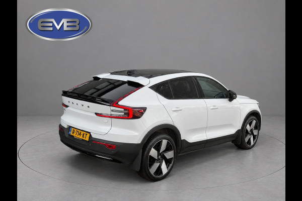 Volvo C40 Recharge Plus 69 kWh, panoramadak, 20 inch,camera,electr bedienbare trekhaak, 1 e eigenaar, Origineel NL auto met nap