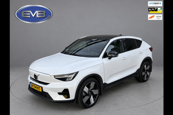Volvo C40 Recharge Plus 69 kWh, panoramadak, 20 inch,camera,electr bedienbare trekhaak, 1 e eigenaar, Origineel NL auto met nap