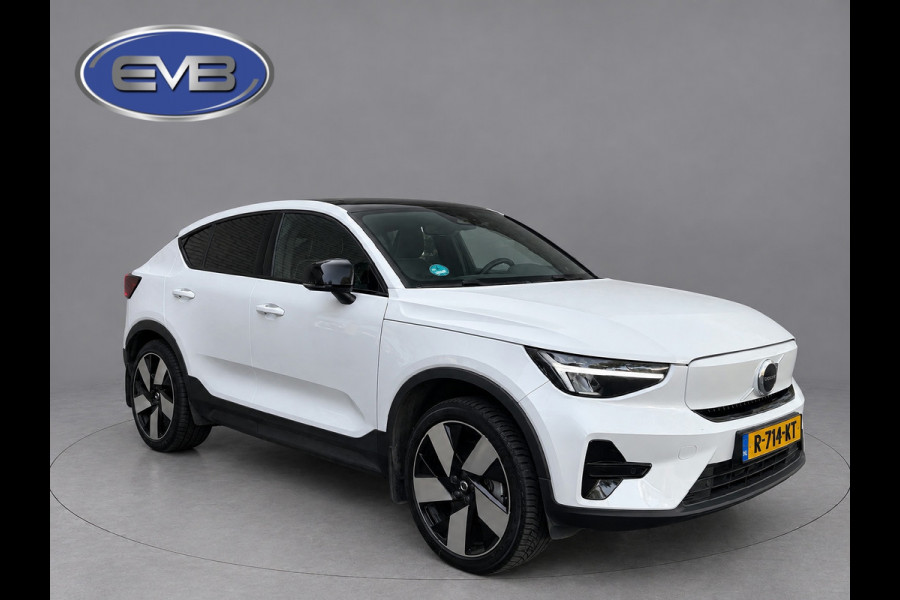 Volvo C40 Recharge Plus 69 kWh, panoramadak, 20 inch,camera,electr bedienbare trekhaak, 1 e eigenaar, Origineel NL auto met nap