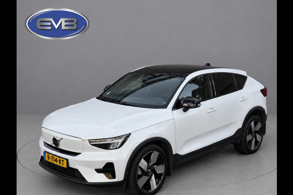 Volvo C40 Recharge Plus 69 kWh, panoramadak, 20 inch,camera,electr bedienbare trekhaak, 1 e eigenaar, Origineel NL auto met nap