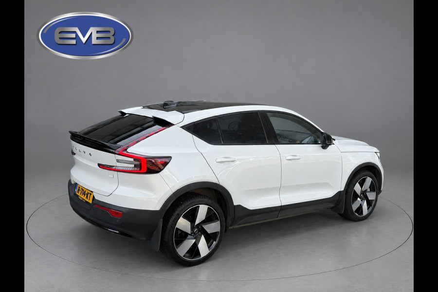 Volvo C40 Recharge Plus 69 kWh, panoramadak, 20 inch,camera,electr bedienbare trekhaak, 1 e eigenaar, Origineel NL auto met nap