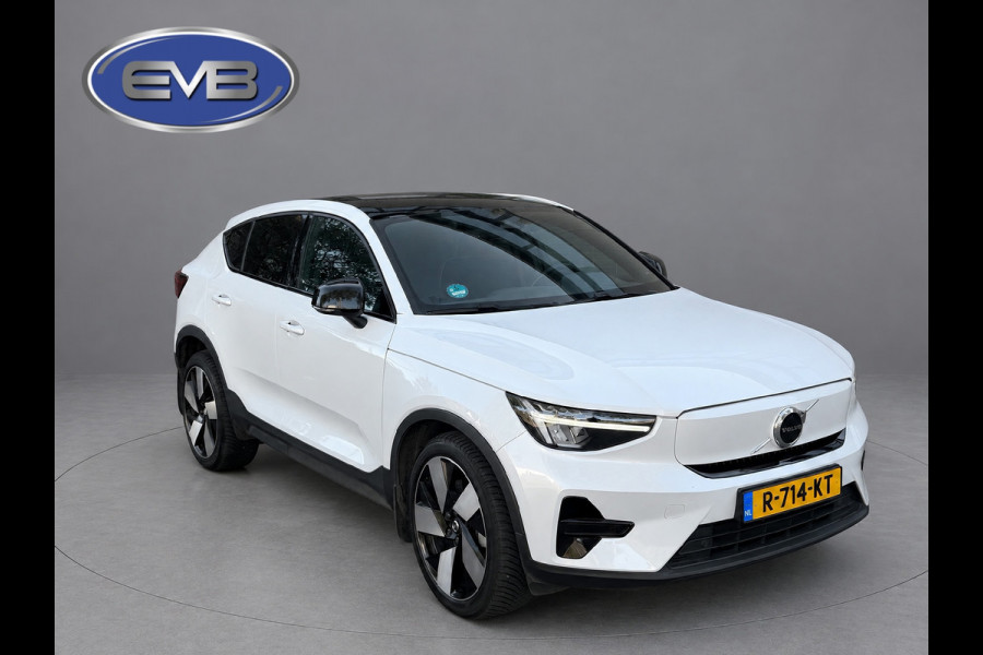 Volvo C40 Recharge Plus 69 kWh, panoramadak, 20 inch,camera,electr bedienbare trekhaak, 1 e eigenaar, Origineel NL auto met nap