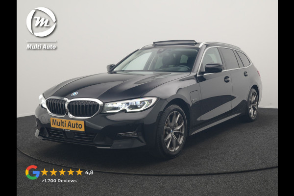 BMW 3 Serie Touring 330e Sportline PHEV 293pk Dealer O.H. | SOH 90,9% | Panodak | Adaptive Cruise | Head Up | 360 Camera | Lederen Sportstoelen & Stuur Verwarmd | Keyless | BLIS | Apple Carplay | Navigatie | DAB | Plug In Hybrid |