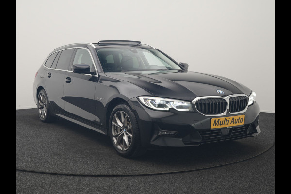 BMW 3 Serie Touring 330e Sportline PHEV 293pk Dealer O.H. | SOH 90,9% | Panodak | Adaptive Cruise | Head Up | 360 Camera | Lederen Sportstoelen & Stuur Verwarmd | Keyless | BLIS | Apple Carplay | Navigatie | DAB | Plug In Hybrid |