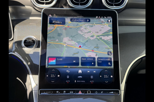 Mercedes-Benz GLC 300e 4MATIC AMG Line 20"/Trekhaak/Panoramadak/Burmester/Adaptieve cruise/Leder + memory/Stuur + stoelverwarming/360 camera/Head-up/Dodehoek/Sfeerverlichting