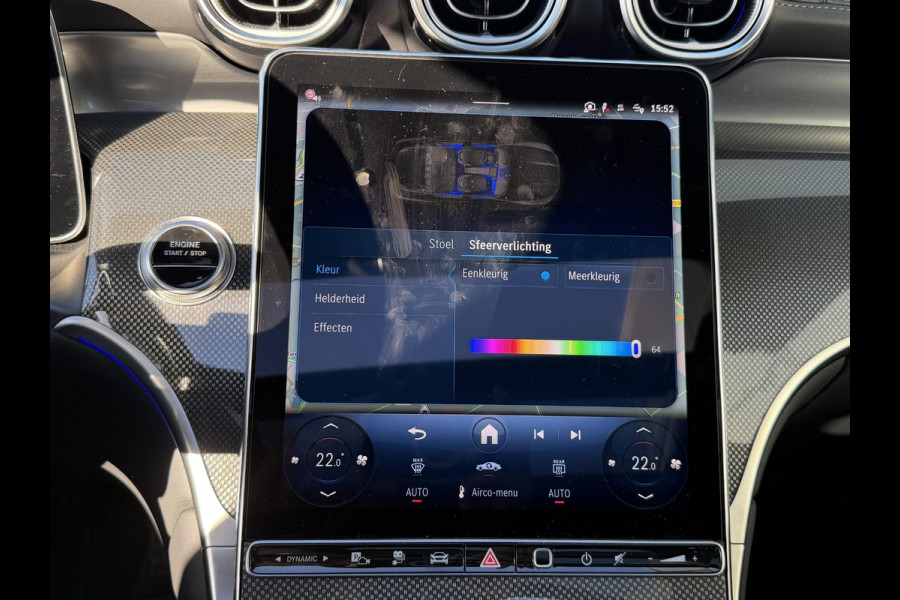 Mercedes-Benz GLC 300e 4MATIC AMG Line 20"/Trekhaak/Panoramadak/Burmester/Adaptieve cruise/Leder + memory/Stuur + stoelverwarming/360 camera/Head-up/Dodehoek/Sfeerverlichting