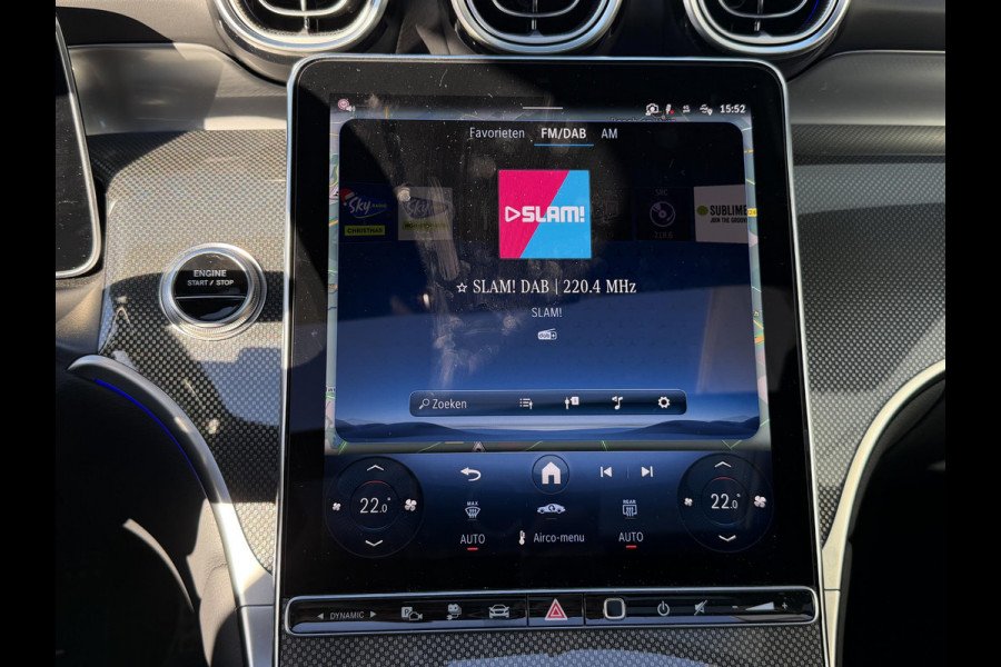 Mercedes-Benz GLC 300e 4MATIC AMG Line 20"/Trekhaak/Panoramadak/Burmester/Adaptieve cruise/Leder + memory/Stuur + stoelverwarming/360 camera/Head-up/Dodehoek/Sfeerverlichting