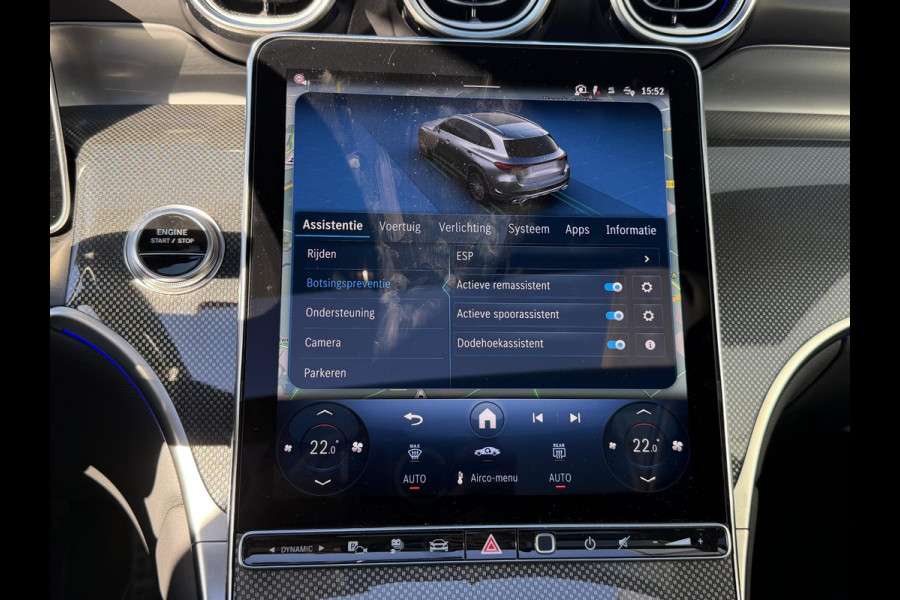 Mercedes-Benz GLC 300e 4MATIC AMG Line 20"/Trekhaak/Panoramadak/Burmester/Adaptieve cruise/Leder + memory/Stuur + stoelverwarming/360 camera/Head-up/Dodehoek/Sfeerverlichting