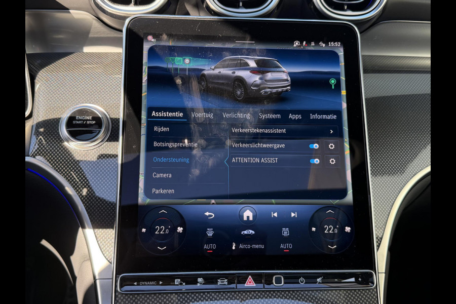 Mercedes-Benz GLC 300e 4MATIC AMG Line 20"/Trekhaak/Panoramadak/Burmester/Adaptieve cruise/Leder + memory/Stuur + stoelverwarming/360 camera/Head-up/Dodehoek/Sfeerverlichting