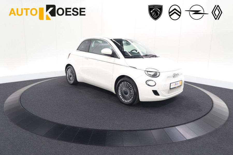 Fiat 500 Icon 42 kWh | 96.4% SoH | Dodehoekdetectie | Camera | Parkeersensoren | Pack Winter
