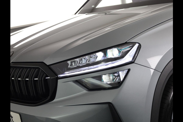 Škoda Kodiaq 1.5 TSI PHEV Sportline Business 204 pk 6 versn. DSG | Comfort Pakket | Panorama Dak | Dynamic Chassis Control Pakket | Head-up display | Parkeer Pakket | Trekhaak | Winter Pakket | Velgen: 20" lichtmetalen velgen Rila aero, antraciet zwart