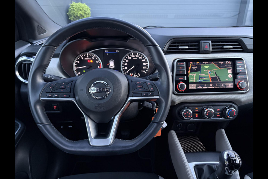 Nissan Micra 1.0 IG-T N-Connecta ✓1e Eigenaar✓Dealer Onderhouden✓Camera✓Carplay✓Navi✓Airco✓Cruise✓Pdc✓101pk✓Weinig Km✓Lm velgen✓N.A.P✓Apk tot 02-2028