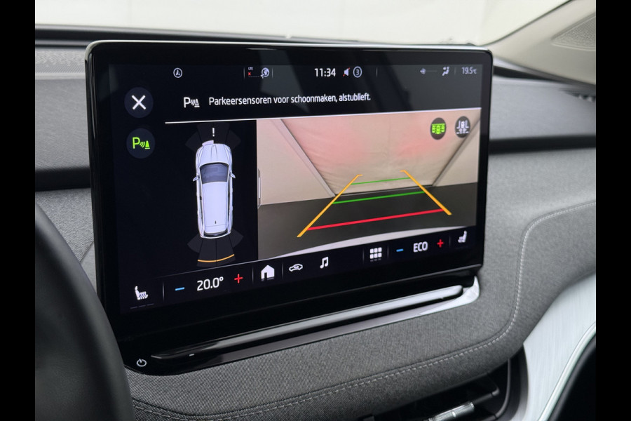 Škoda ENYAQ iV 80 204PK Warmtepomp Camera SOH 93% Navi 3-Zone Ecc Stuur+Stoelverwarming Android Auto Apple Carplay P-Assist Cruise Control Lane Assist Isofix Keyless-go 1e Eigenaar Origineel Nederlandse Auto