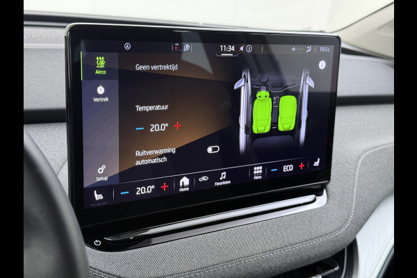 Škoda ENYAQ iV 80 204PK Warmtepomp Camera SOH 93% Navi 3-Zone Ecc Stuur+Stoelverwarming Android Auto Apple Carplay P-Assist Cruise Control Lane Assist Isofix Keyless-go 1e Eigenaar Origineel Nederlandse Auto