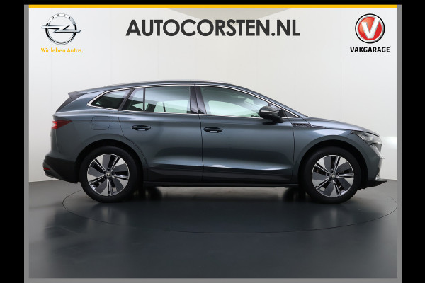 Škoda ENYAQ iV 80 204PK Trekhaak Warmtepomp Stuur+Stoelverwarming 3-Zone Ecc Camera Apple Carplay Android Auto P-Assist SOH 87% Isofix Pdc Lmv Led DAB Cruise Control Rijstrooksensor 1.000KG Trekgewicht Origineel Nederlandse Auto