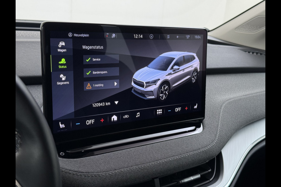 Škoda ENYAQ iV 80 204PK Trekhaak Warmtepomp Stuur+Stoelverwarming 3-Zone Ecc Camera Apple Carplay Android Auto P-Assist SOH 87% Isofix Pdc Lmv Led DAB Cruise Control Rijstrooksensor 1.000KG Trekgewicht Origineel Nederlandse Auto