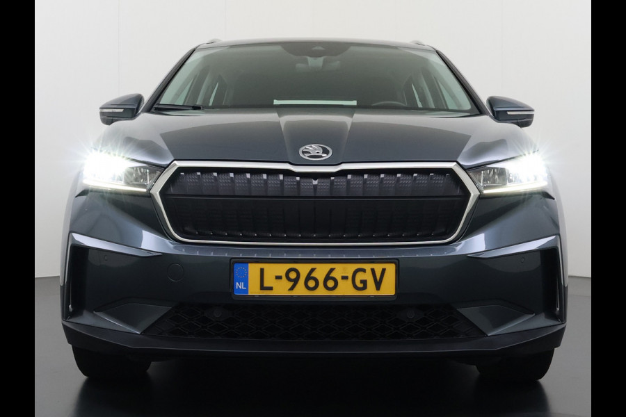 Škoda ENYAQ iV 80 204PK Trekhaak Warmtepomp Stuur+Stoelverwarming 3-Zone Ecc Camera Apple Carplay Android Auto P-Assist SOH 87% Isofix Pdc Lmv Led DAB Cruise Control Rijstrooksensor 1.000KG Trekgewicht Origineel Nederlandse Auto