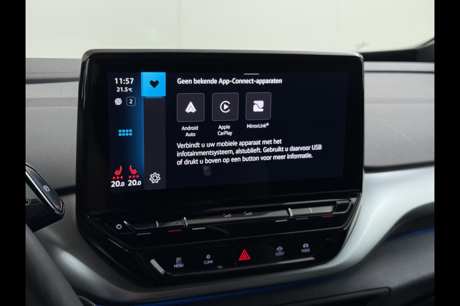Volkswagen ID.4 82kWh 204PK 90%SOH Trekhaak Adap.Cruise Stoelverwarming Apple Carplay Android Auto Navi Ecc Pdc Privacy Glas Led Isofix DAB Bluetooth All Seasonbanden Voorruitverwarming Wifi 1.000KG Trekgewicht 1e Eigenaar Origineel Nederlandse Auto