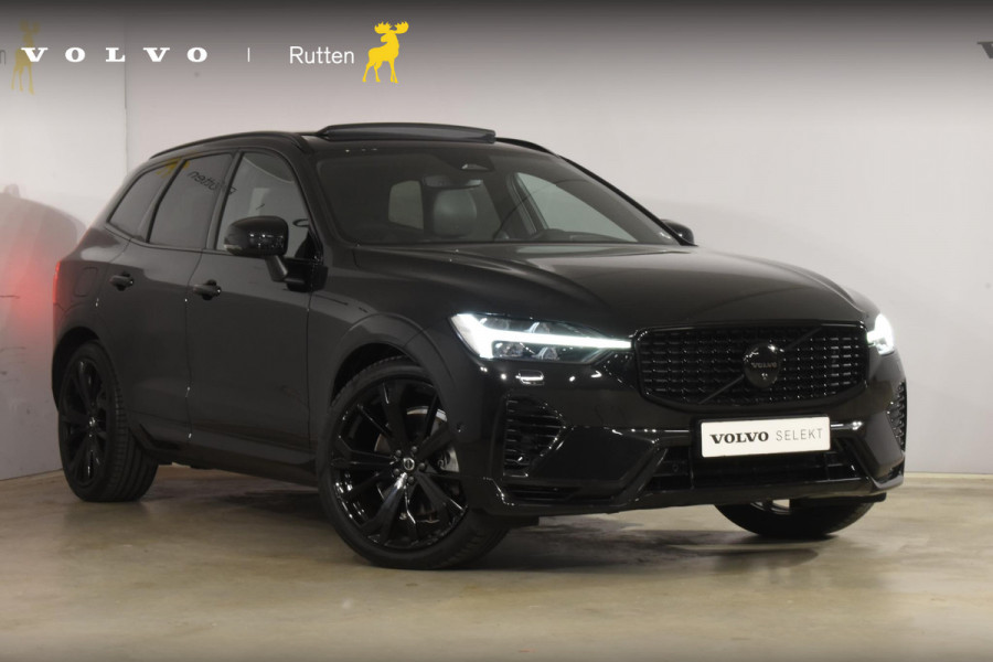 Volvo XC60 T6 350PK Plug-in hybrid AWD Ultra Black Edition / Luchtvering / Bowers & Wilkins / Adaptive Cruise control / Head-up Display / Elektrische stoelen met geheugen / Massagefunctie voorstoelen / Stoelverwarming V+A / Stoelventilatie / Stuurverwarming / 360 Camera /
