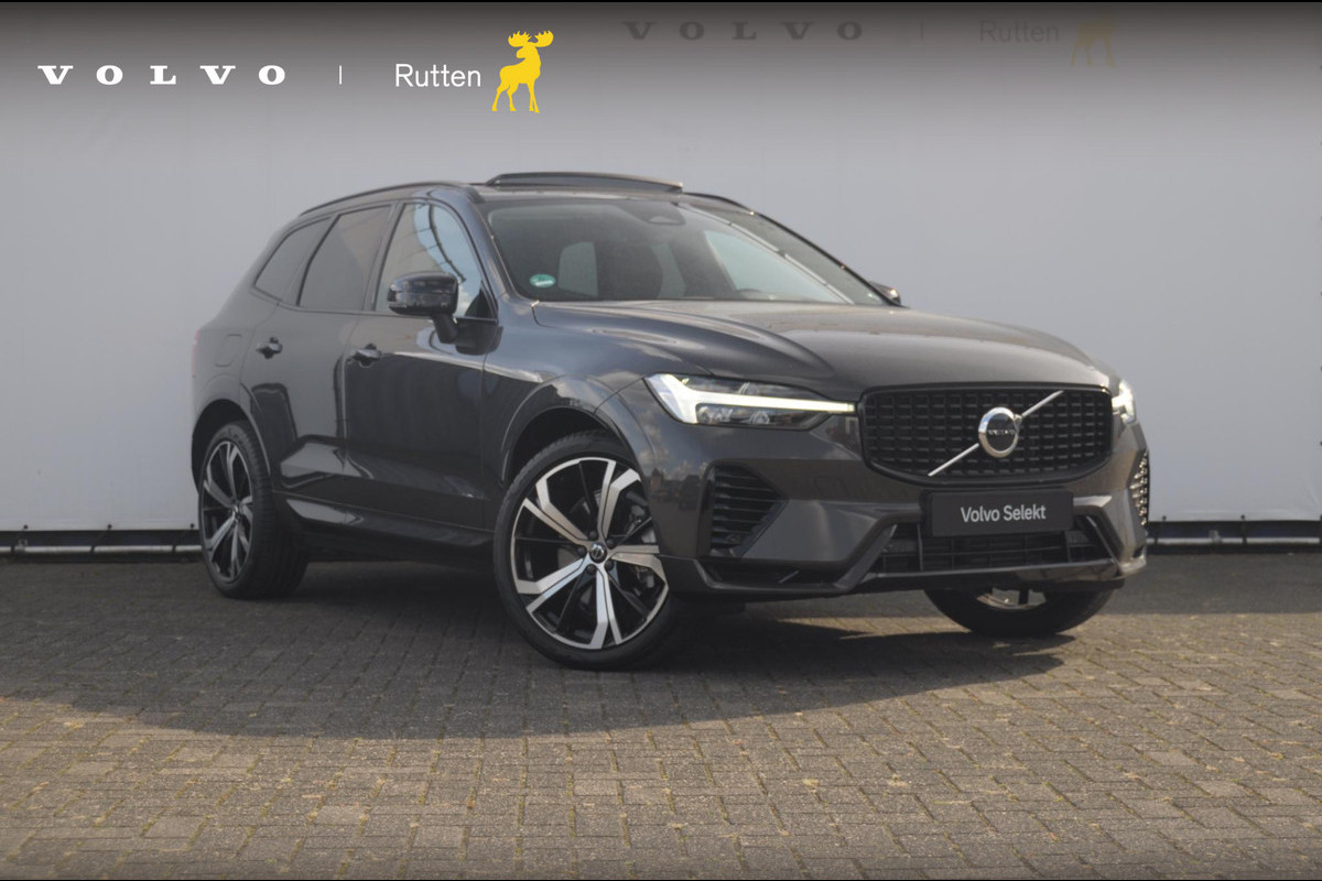 Volvo XC60 T6 350PK Automaat AWD Plus Dark Trekhaak / Adaptieve cruise control / BLIS / Panoramadak / Parkeersensoren voor - en achter / parkeercamera / Elektrische stoelen / stoel - en stuurverwarming /
