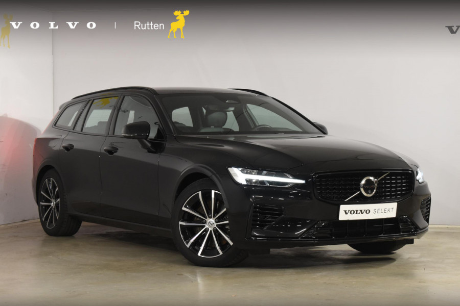 Volvo V60 T6 350PK Plug-in hybrid AWD Plus Dark / Adaptive Cruise Control / 360 Camera / Harman Kardon / Stoel- en stuurverwarming / Stoelverwarming achter / Trekhaak elektrisch wegklapbaar / Elektrische stoelen met geheugen