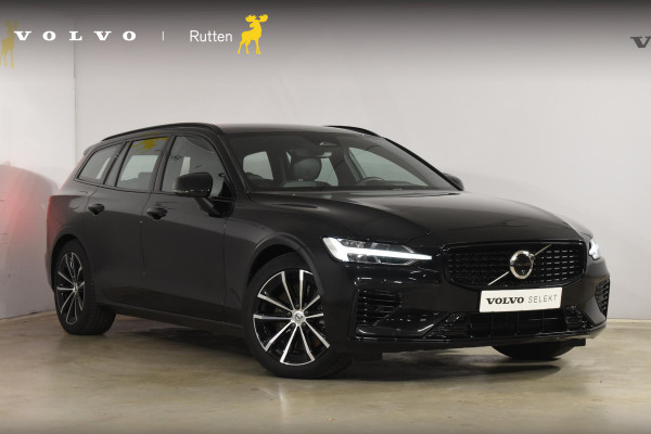 Volvo V60 T6 350PK Plug-in hybrid AWD Plus Dark / Adaptive Cruise Control / 360 Camera / Harman Kardon / Stoel- en stuurverwarming / Stoelverwarming achter / Trekhaak elektrisch wegklapbaar / Elektrische stoelen met geheugen
