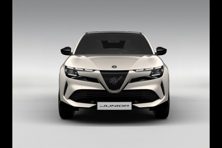 Alfa Romeo junior 1.2 Turbo Hybrid Ibrida Sprint | Uit voorraad leverbaar | Adapt. Cruise | Elektr. A-Klep | Stoelverwarming | LED | BSM | Keyless | Camera