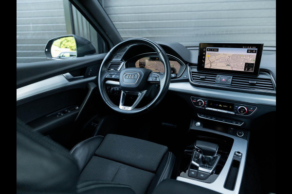 Audi Q5 50 TFSI e S edition | Facelift | Black optic | Panoramadak | Trekhaak | Adaptive cruise control | Camera
