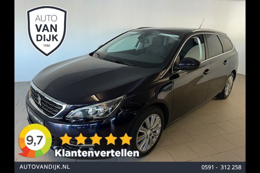 Peugeot 308 SW 1.2 PureTech Blue Lease Premium PANO AIRCO NAVI CRUISE BLUETOOTH TREKHAAK ELEK RAMEN CENT VERG KEURIGE AUTO